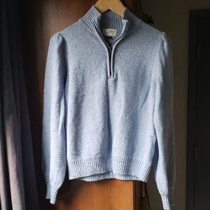Light Blue Half-Zip Sweater Size S